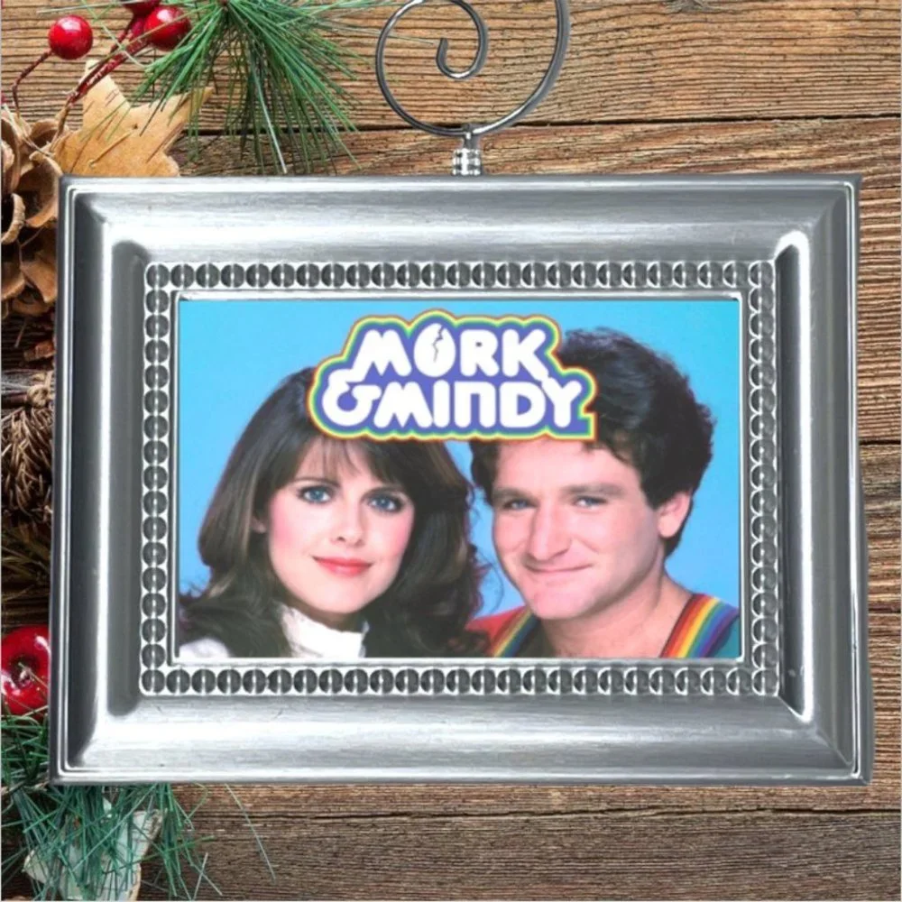 Mork & Mindy Robin‎ Williams And Pam Dawber Christmas Tree Ornament